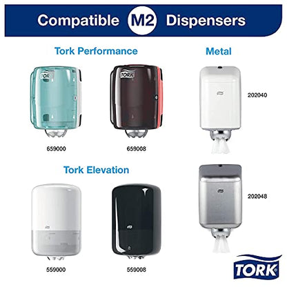 Tork Basic Centrefeed Wiping Paper Blue M2, Cost-Efficient Paper Towels, 6 x 150m, 128107