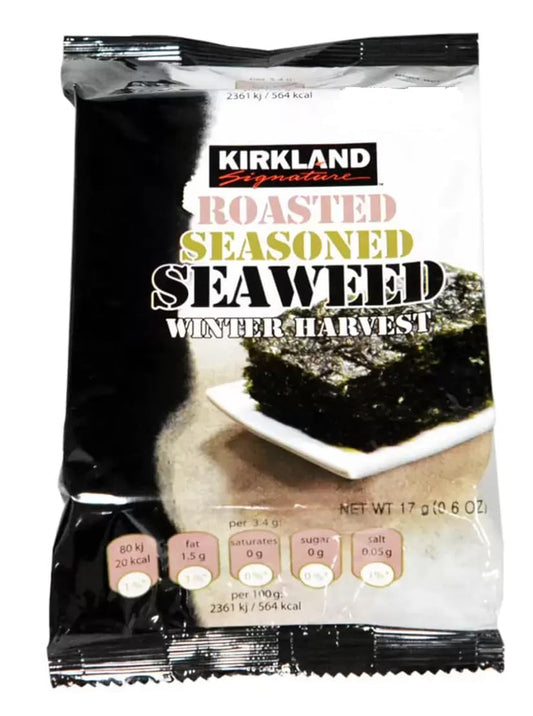Kirkland Signature Roasted Seasoned Seaweed, 10 x 17g