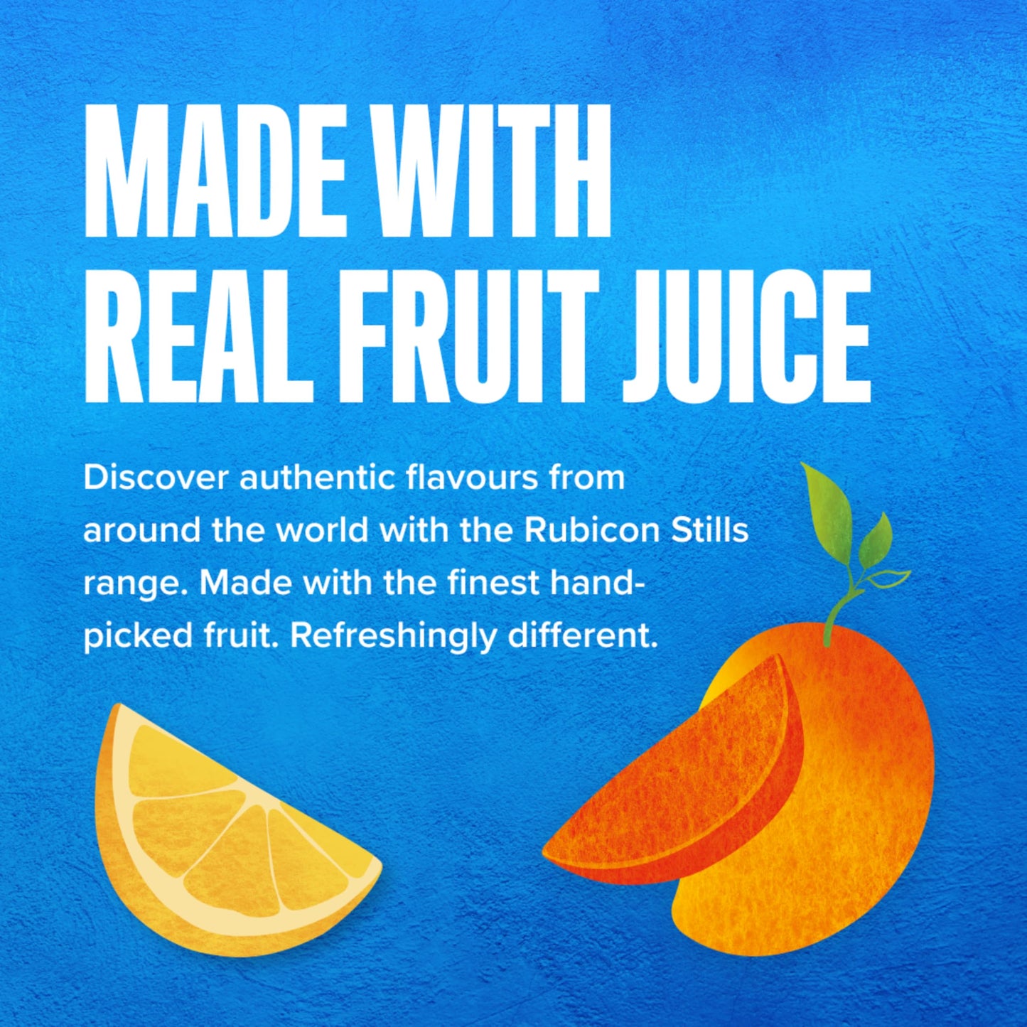 Rubicon 24 Pack Sparkling Mango Flavoured Fizzy Drink with Real Fruit Juice, Handpicked Fruits for a Temptingly Intense Taste "Made of Different Stuff" - 24 x 330ml Cans