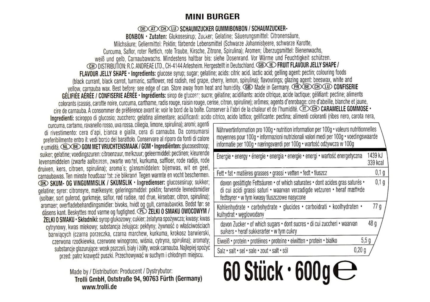 Trolli Burger Mini