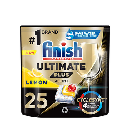 Finish Dishwasher Tablet, Ultimate Plus, Lemon Sparkle
