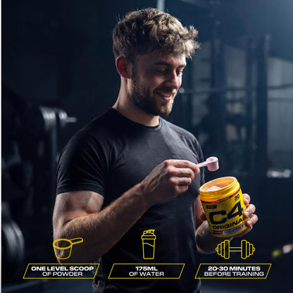 C4 Original Beta Alanine Sports Nutrition Bulk Pre Workout Powder for Men & Women
