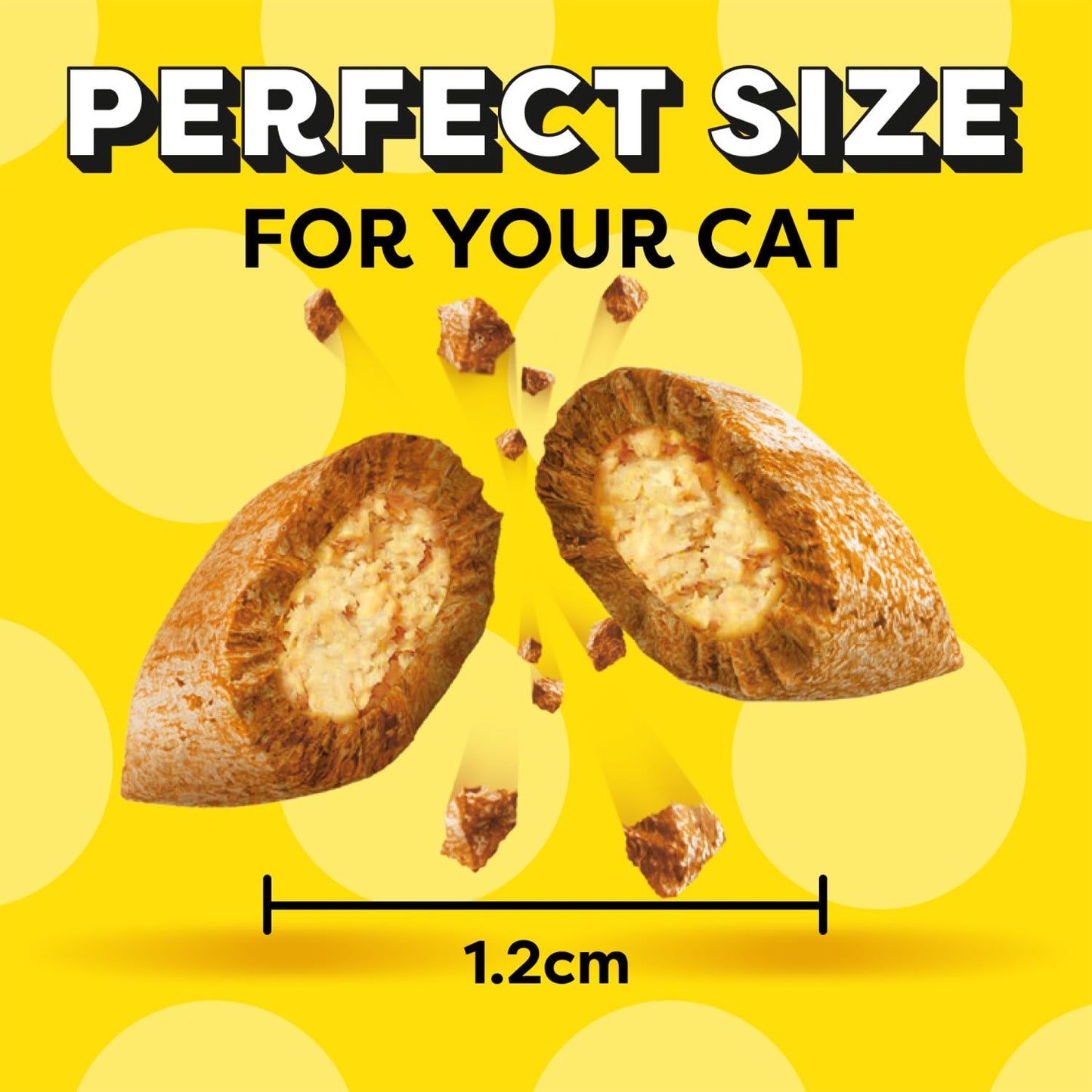 DREAMIES - Tempting Cat Treats - 8 x 60 g - Beef - Multipack Biscuits - 8 Pouches
