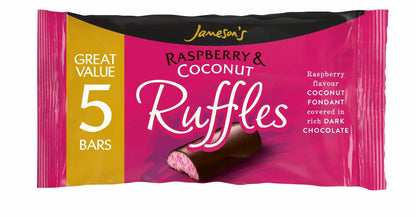 Jamesons Raspberry & Coconut Ruffles 26g 5 Bars