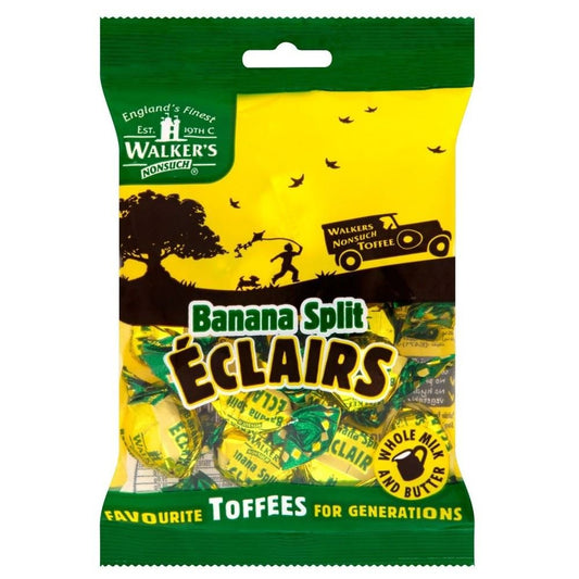 Walkers Banana Split Eclairs (150g) - Pack of 6