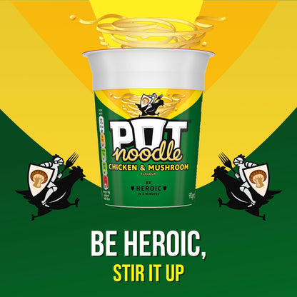 Pot Noodle Chicken & Mushroom Instant Vegetarian Snack