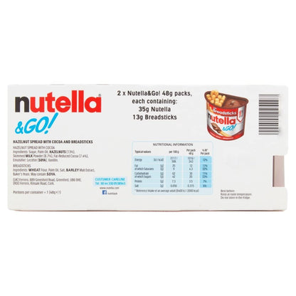 Nutella &Go! Chocolate Spread and Hazelnut