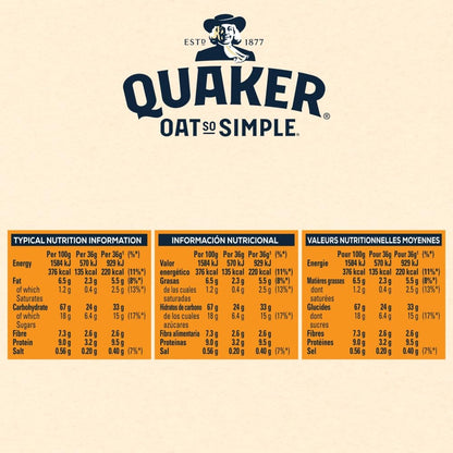 Quaker Oat So Simple Golden Syrup Porridge Sachets