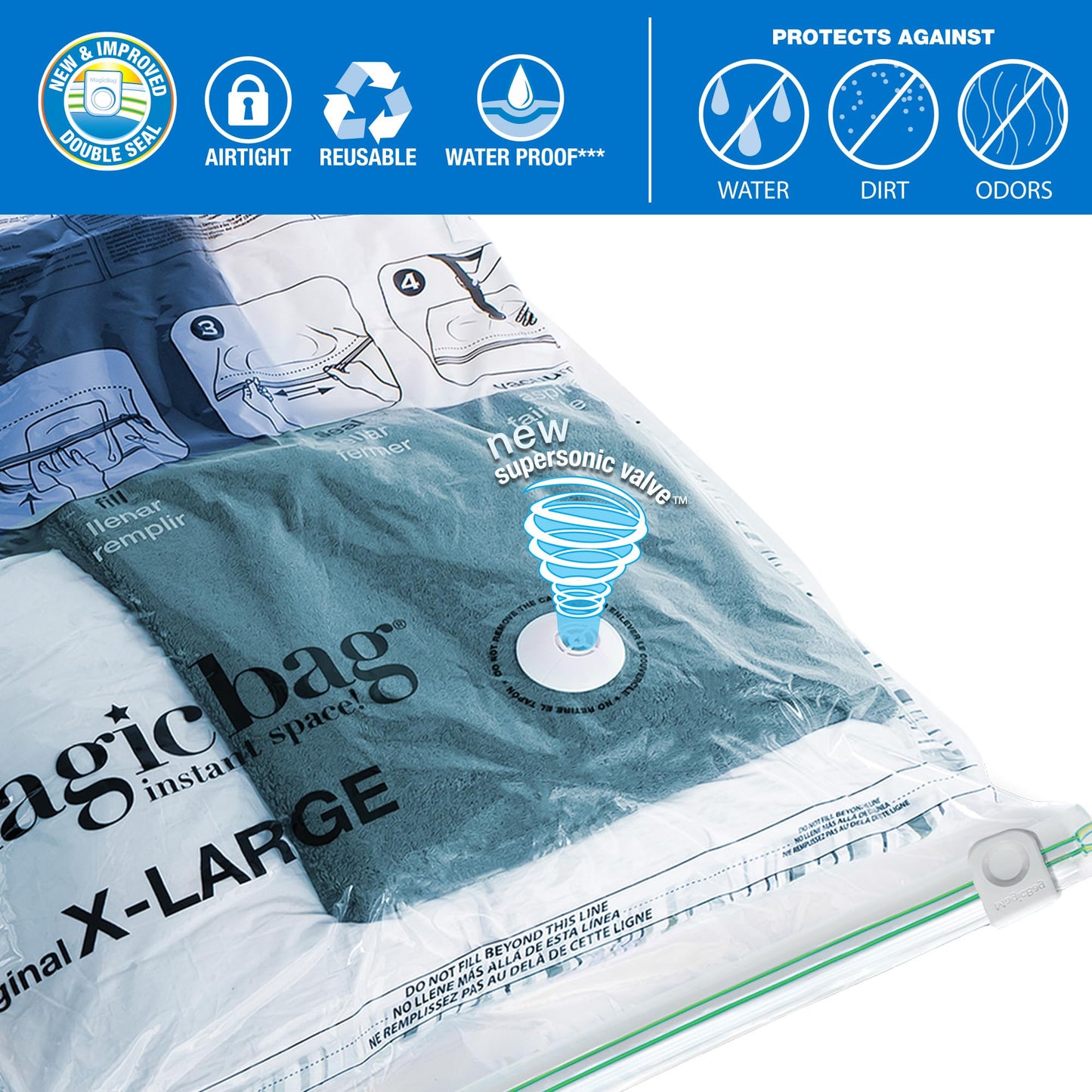 Magicbag 15 Pack Magic Bag Space Bag 4 Size Storage Bags