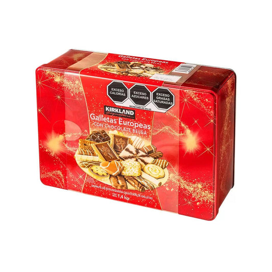 Kirkland Signature European Cookies with Belgian Chocolate - 1.4kg, (Pack of 1)