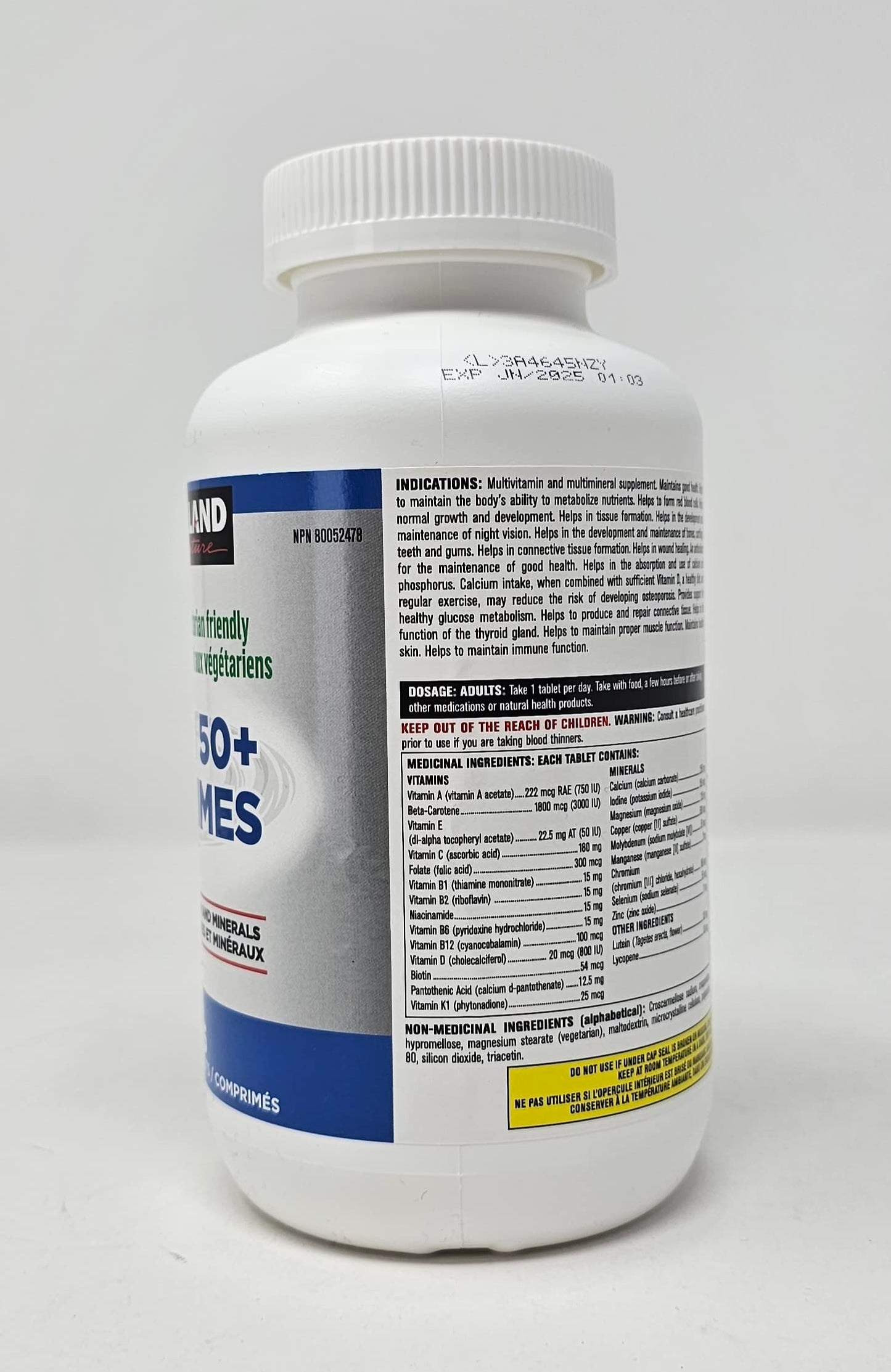 Kirkland Signature Men 50+ Multivitamin, 365 Tablets
