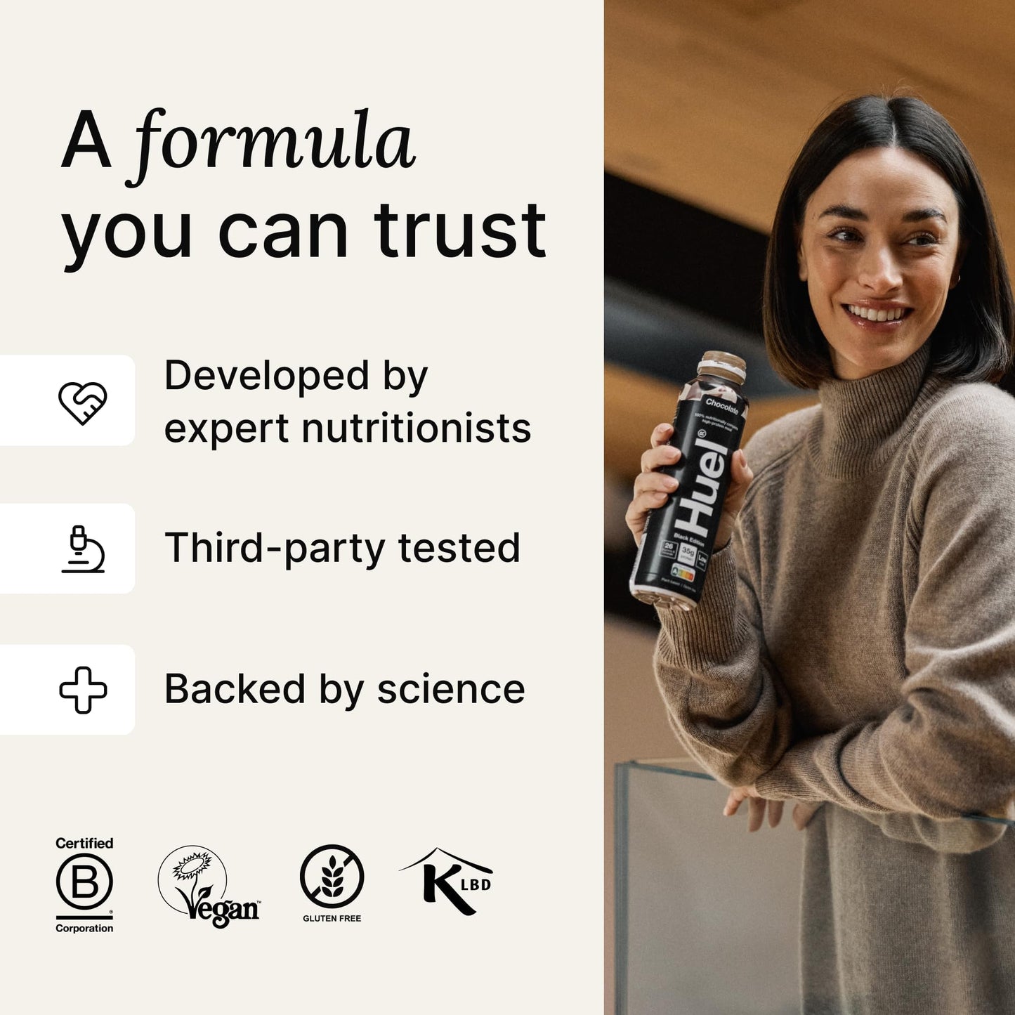 Huel Black Edition Ready-to-drink, Protein Shakes, High Protein Drink, 35g Protein Per Bottle, Rich in Vitamin D, Fatty Acids, Calcium, Ready Meals