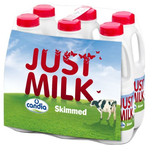 Just Milk Skimmed 6 x 1L (Case of 2)