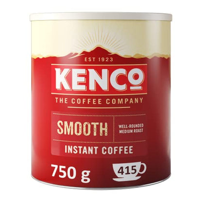 Kenco Smooth Instant coffee Tin 750g - 6 x 750g