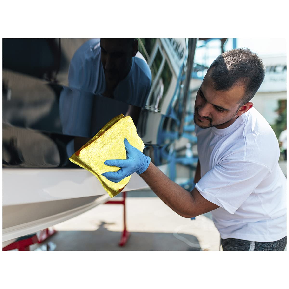 Kirkland Signature 713160 Ultra Plush Microfiber Towels 36 Pack, Yellow,H 40.6 x W 40.6 cm