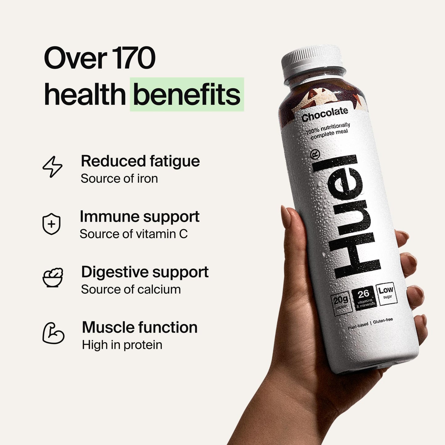 Huel Ready-to-drink Meal, Protein Shakes, Pre-Portioned Meal, 20g of Protein per Bottle, Rich in Essential Vitamins, Minerals and Fibre Meal Replacement Shake