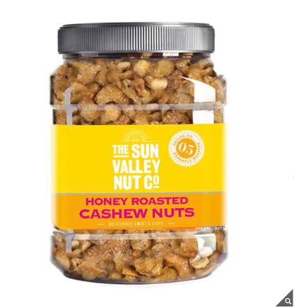 Sun Valley Honey Roasted Cashews | Sweet and Salty | Crunch and Nutty Sweetness | 1.1kg