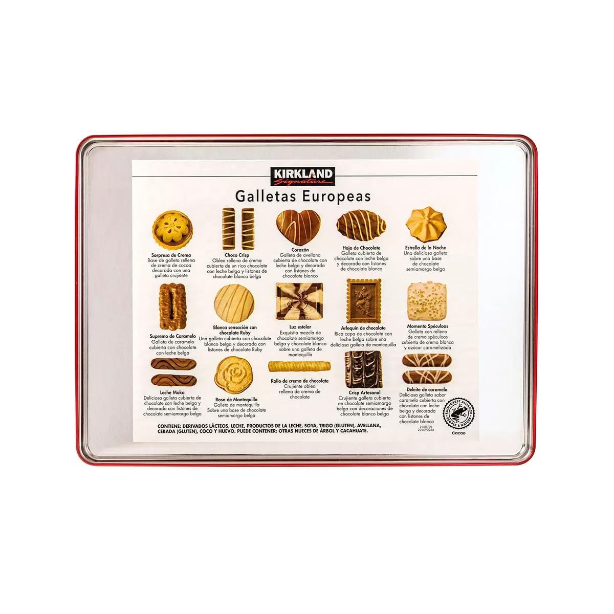 Kirkland Signature European Cookies with Belgian Chocolate - 1.4kg, (Pack of 1)