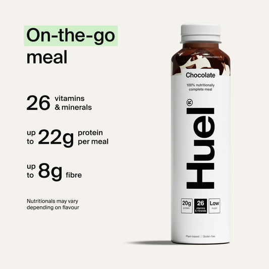 Huel Ready-to-drink Meal, Protein Shakes, Pre-Portioned Meal, 20g of Protein per Bottle, Rich in Essential Vitamins, Minerals and Fibre Meal Replacement Shake