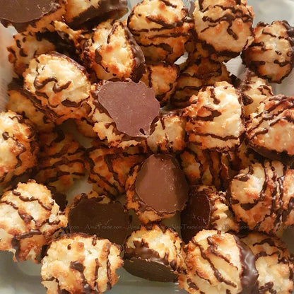 Poppies Master Baker Mini Coconut Macaroons with Real Belgian Chocolate - 700g (Pack of 4)