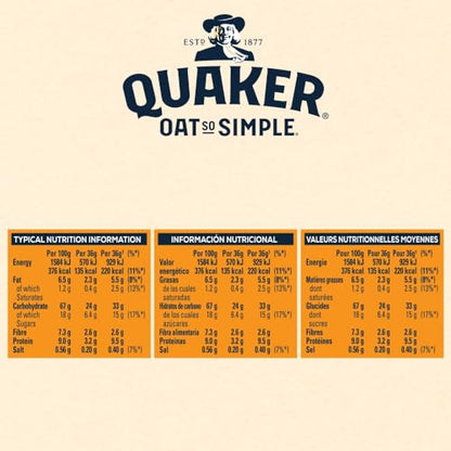 Quaker Oat So Simple Golden Syrup Porridge Sachets