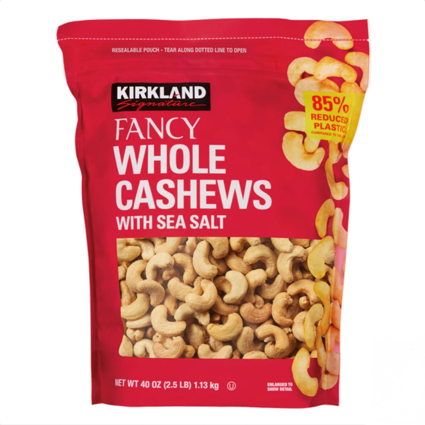 Kirkland Signature Whole Fancy Cashews, 1.13 Kilogram (2.5 Pound)