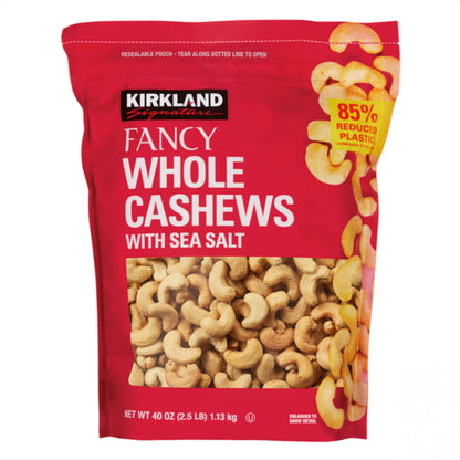 Kirkland Signature Whole Fancy Cashews, 1.13 Kilogram (2.5 Pound)