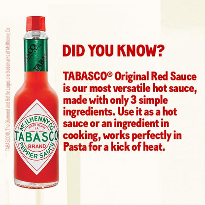 Tabasco Red Pepper Sauce | 1 x 350 ml | Chili Sauce | Hot Sauce | Vegan | Vegetarian | 100% Natural Ingredients | Seasoning Sauce
