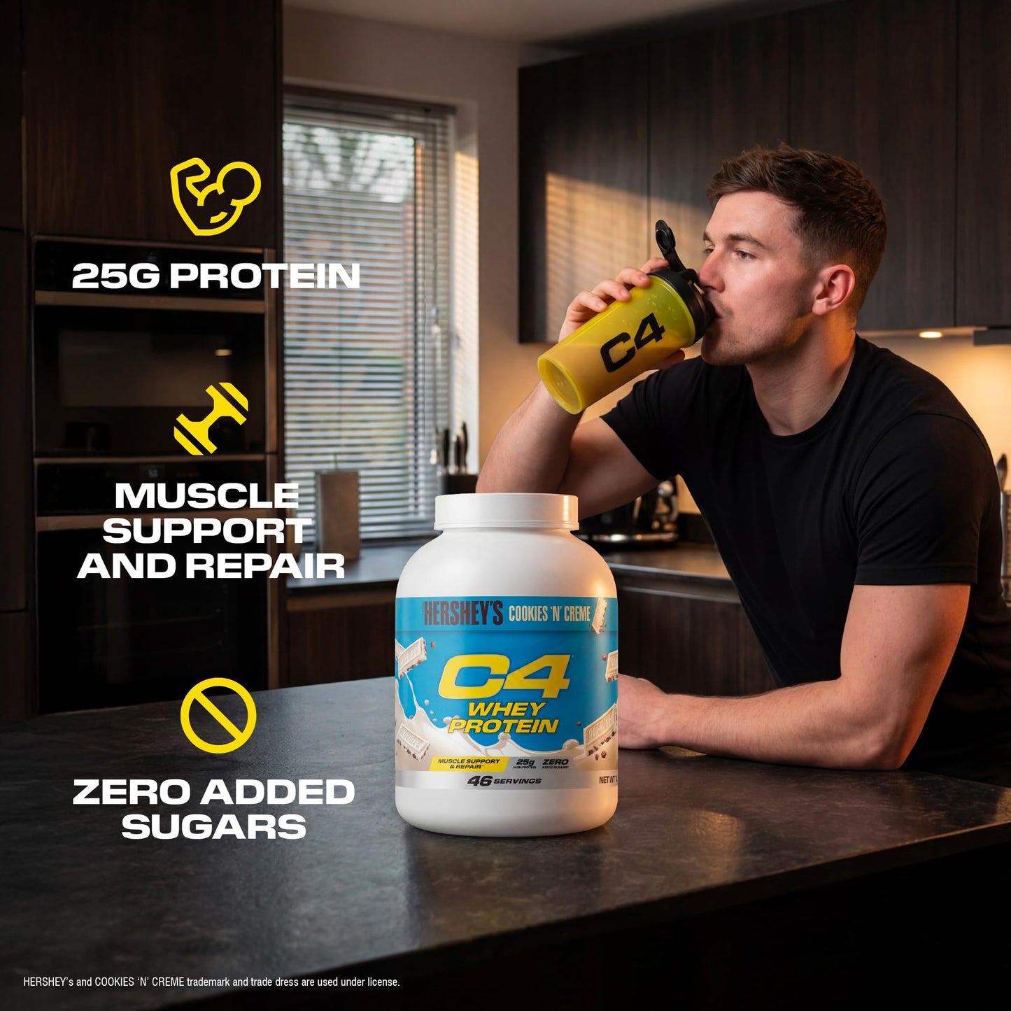 Cellucor C4 Whey Protein Powder, Low Sugar, Post-Workout Recovery