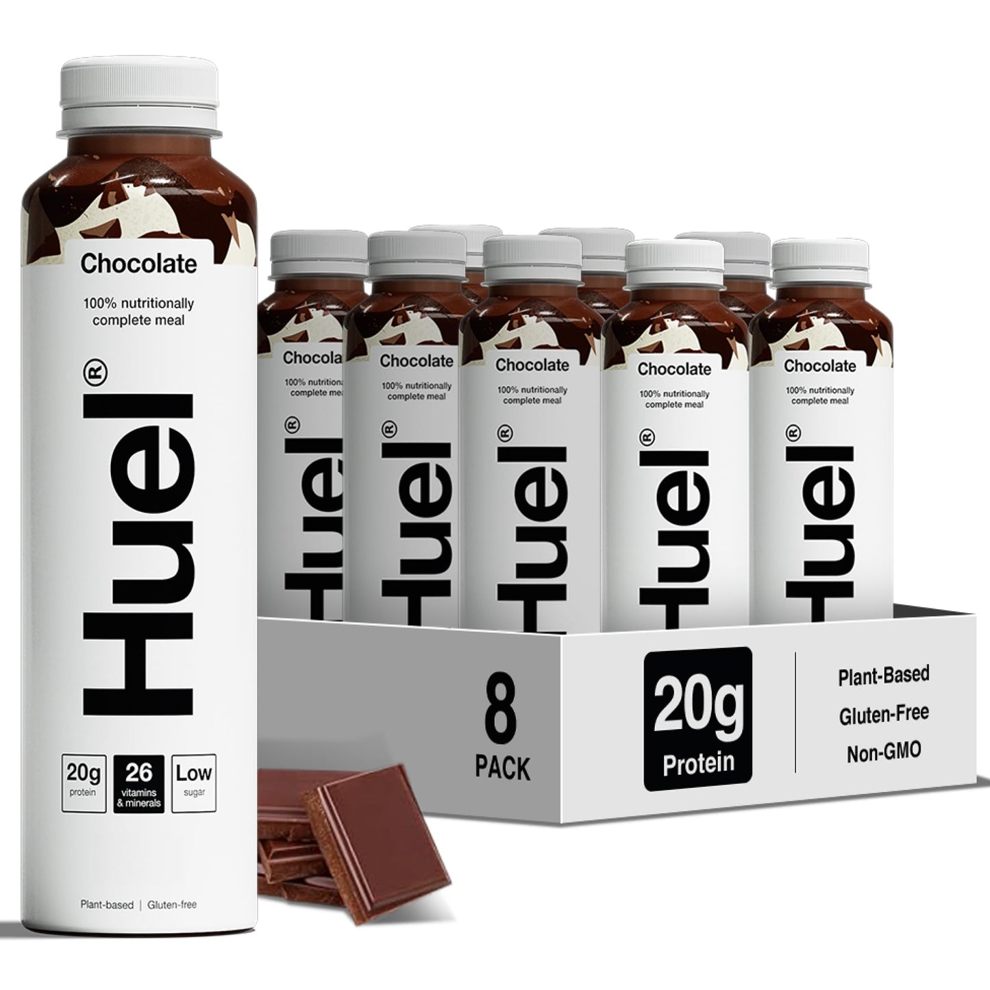 Huel Ready-to-drink Meal, Protein Shakes, Pre-Portioned Meal, 20g of Protein per Bottle, Rich in Essential Vitamins, Minerals and Fibre Meal Replacement Shake