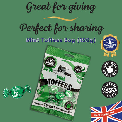 Walker's Nonsuch Mint Toffees 150g Bag (Pack Of 3) New by Walker's Nonsuch