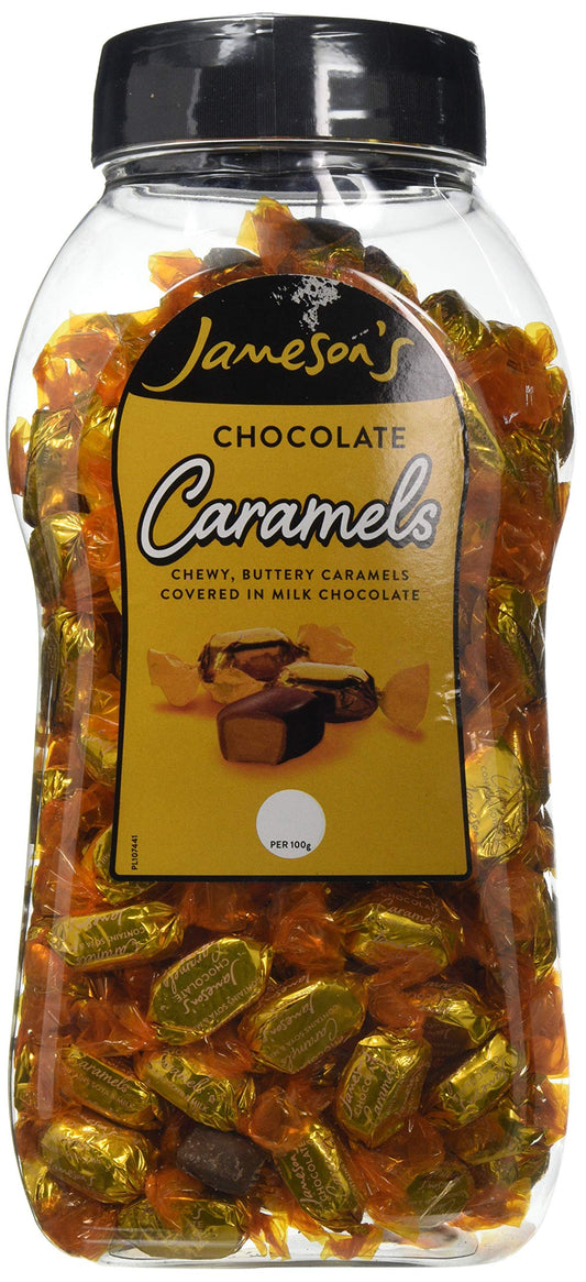 Jameson's Caramels - Premium Quality Caramels Covered in Milk Chocolate 1.5kg Jar