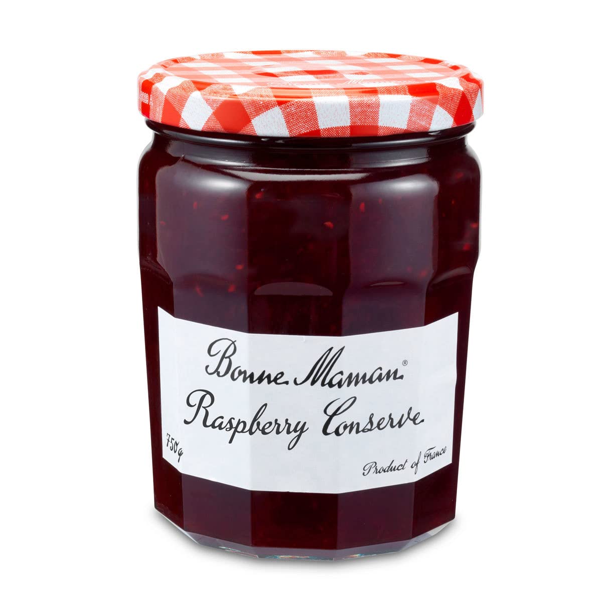 Bonne Maman Raspberry Conserve Breakfast Extra Jam Product of France Jar 750g