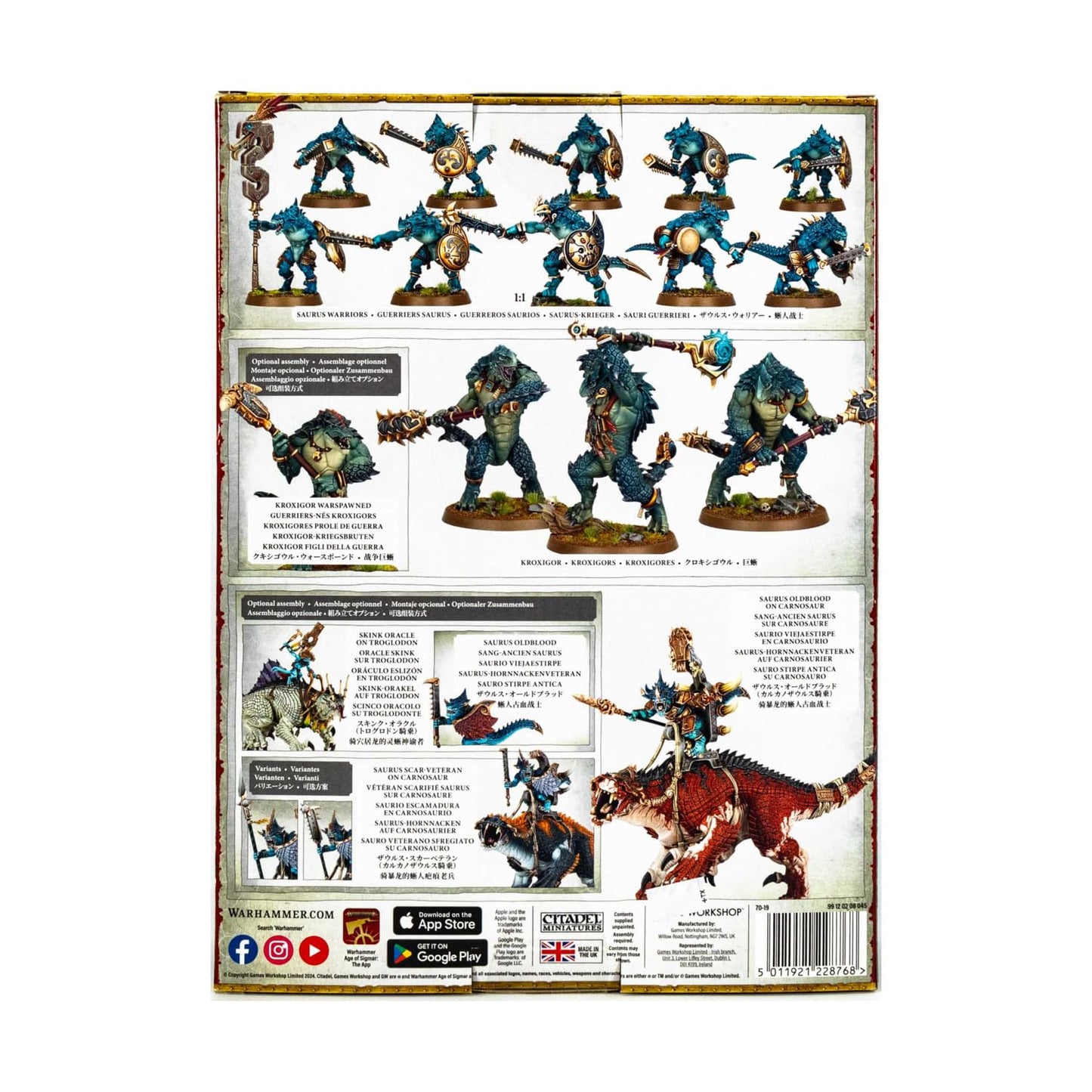 Games Workshop Warhammer AoS - Spearhead Seraphon, Green, Blue
