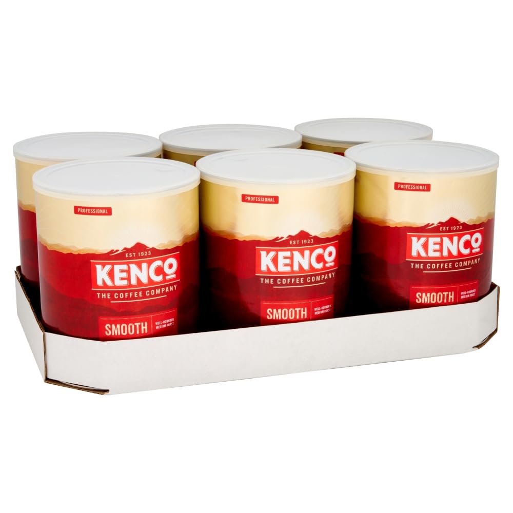 Kenco Smooth Instant coffee Tin 750g - 6 x 750g