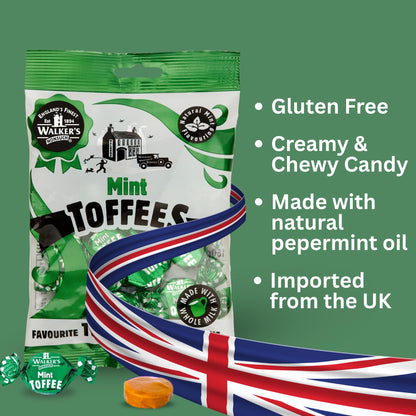 Walker's Nonsuch Mint Toffees 150g Bag (Pack Of 3) New by Walker's Nonsuch