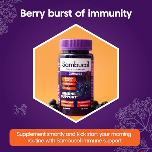 SAMBUCOL IMMUNO Forte Gummies, 30 Count (Pack of 1)