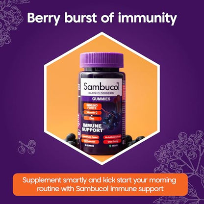 SAMBUCOL IMMUNO Forte Gummies, 30 Count (Pack of 1)