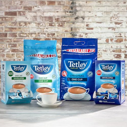 Tetley Original One Cup Black Tea Bags - Bulk Value Pack - Full Flavoured British Brew - Perfect for Breakfast or Anytime - Rainforest Alliance Certified - 2200 Teabags (2 x 1100 Pack)