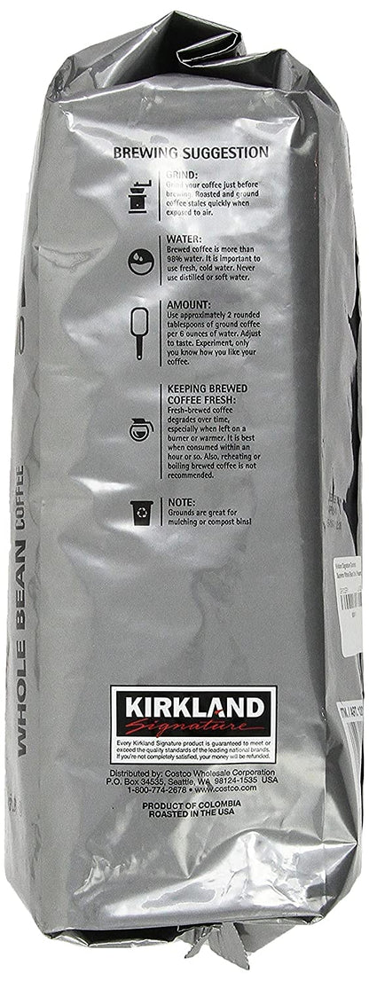 Kirkland Signature Colombian Supremo Whole Bean Coffee 908 gram