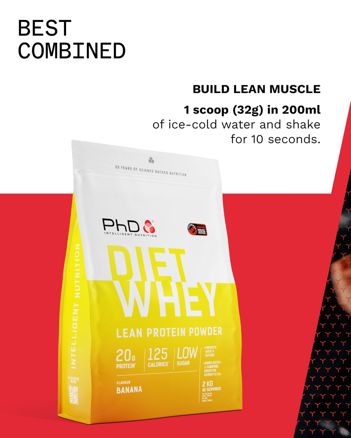 PhD Nutrition Diet Whey High Protein Lean Matrix, Whey Protein Powder, High Protein