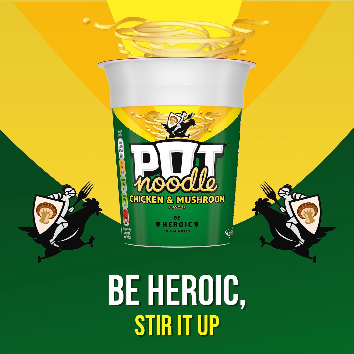 Pot Noodle Chicken & Mushroom Instant Vegetarian Snack