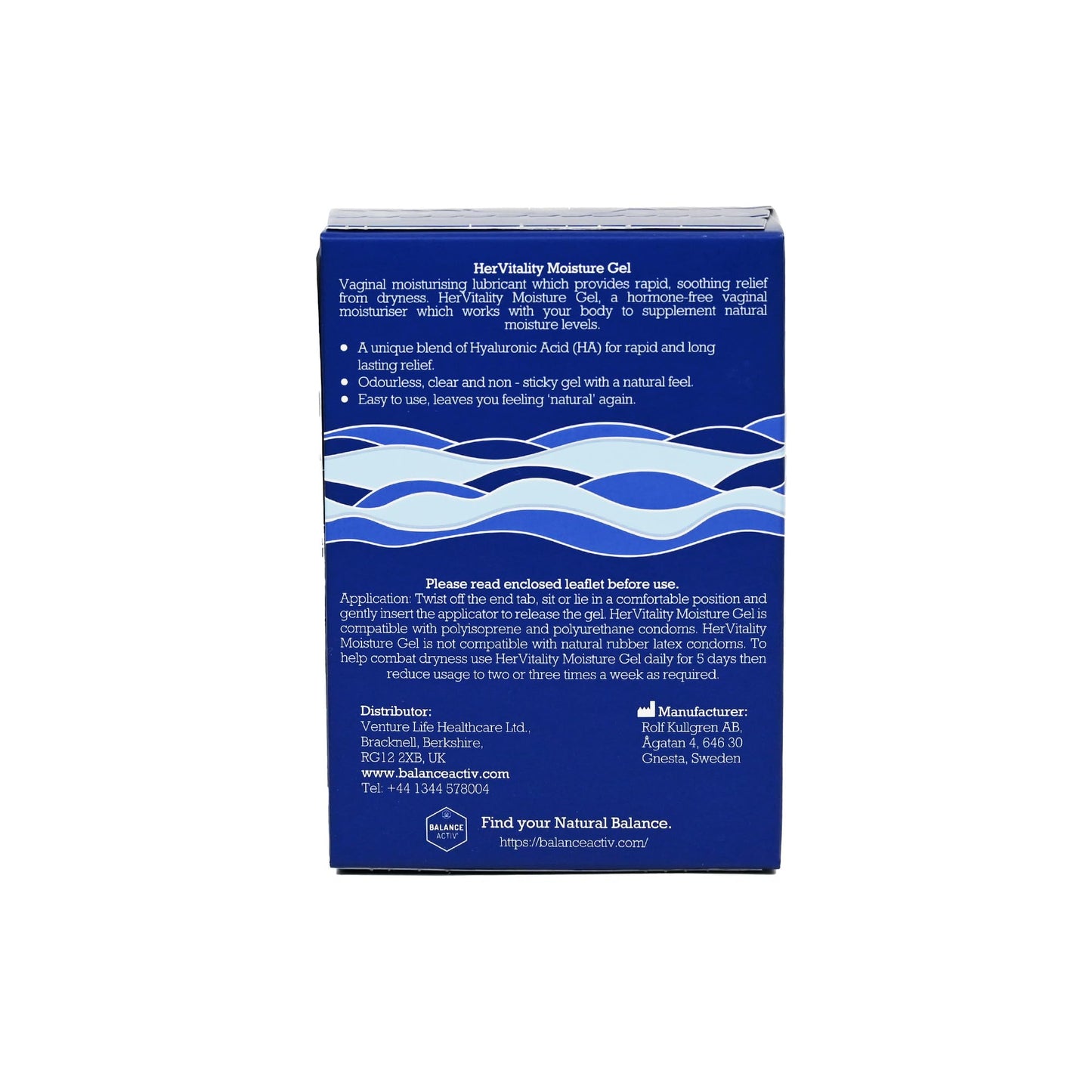 Balance Activ Vaginal Moisturiser, Menopause Moisture Gel, Long-Lasting, Fast Relief from Vaginal Dryness and Discomfort, Vaginal Dryness Treatment for Women