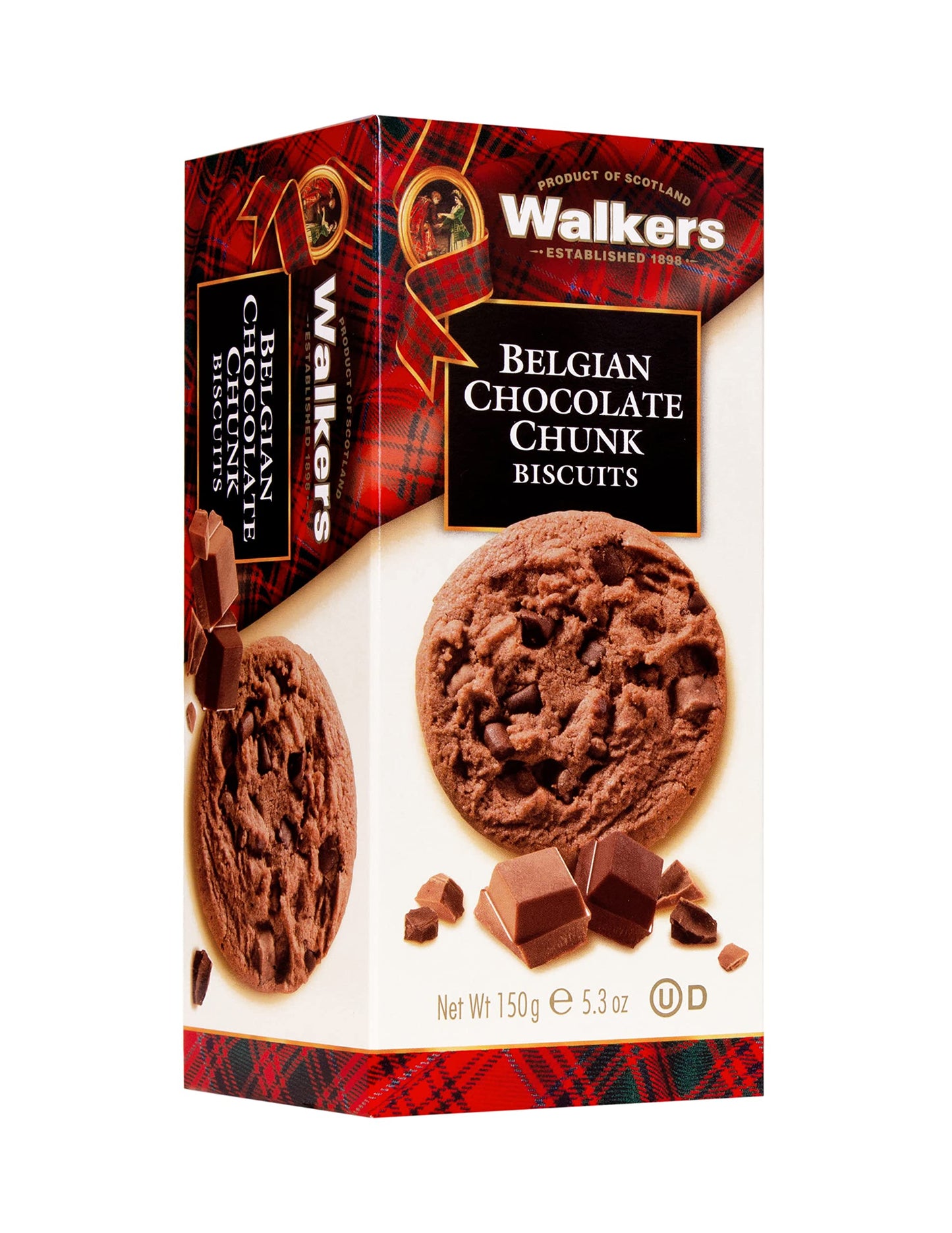 Walker's Shortbread Belgian Stem Ginger & Lemon Chocolate Chunk Assorted Golden Oat Biscuits