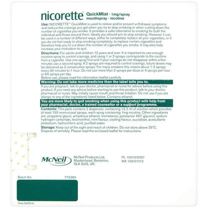 Nicorette QuickMist Mouthspray Duo