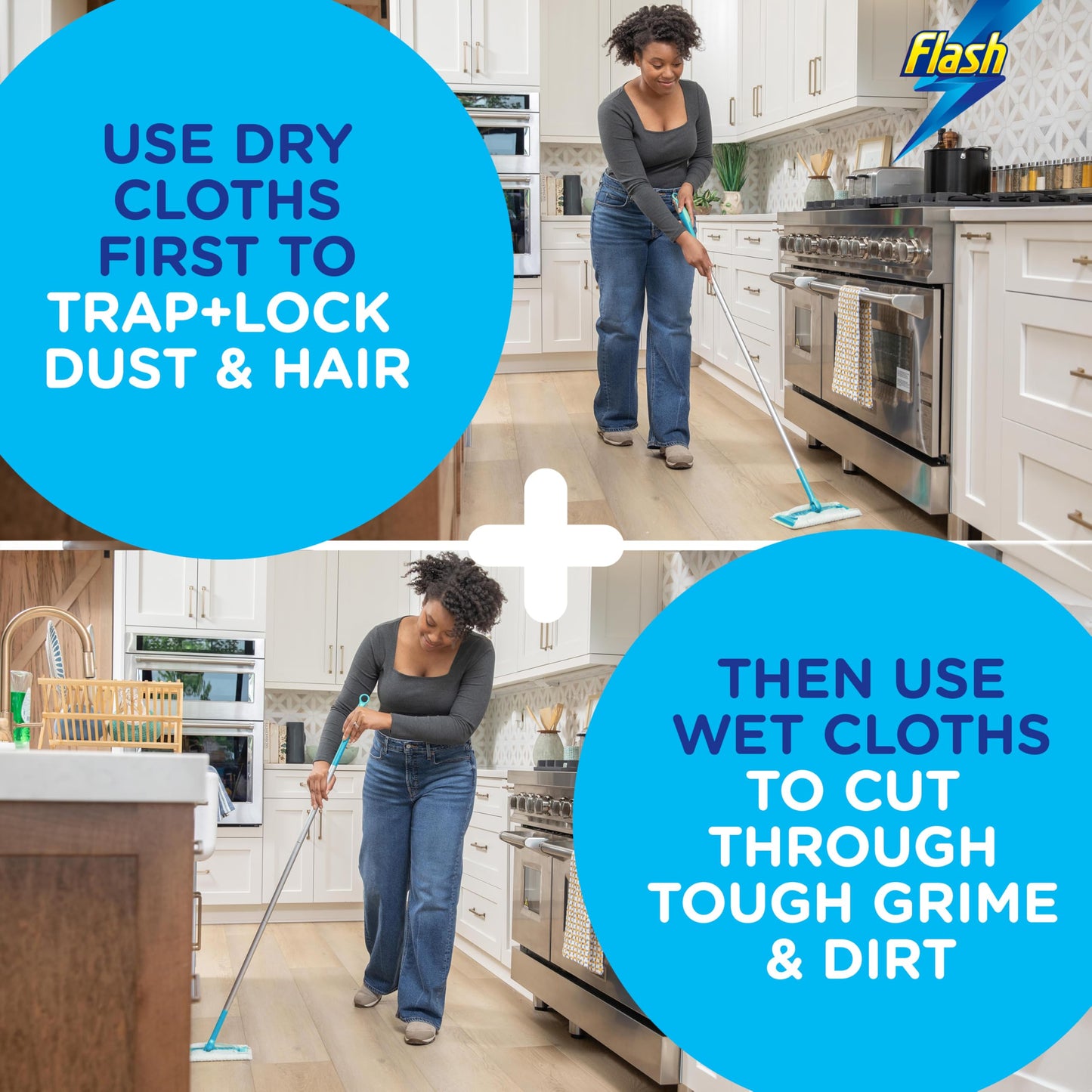 Flash Speed Mop Starter Kit, All-In-One Floor Mopping System