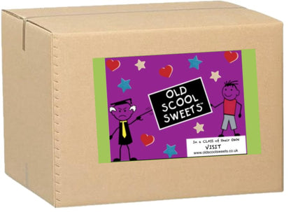 Frisia Rainbow Marshmallow Sweets Bulk - Delivered in a Genuine Old Scool Sweets Box 680g Twister Cable Mallows Confectionery with Cream Vanilla Tub