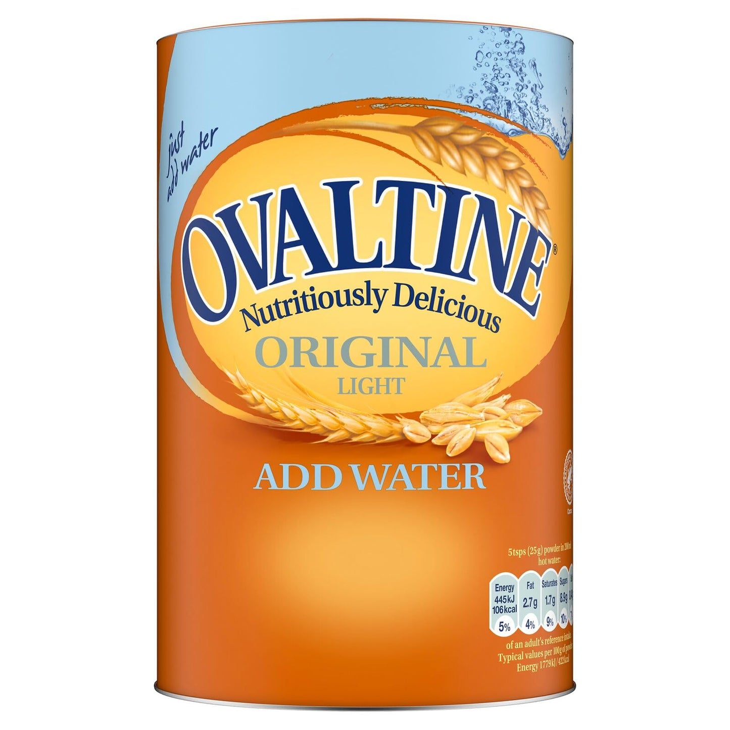 Ovaltine Original Instant Malt & Barley Drink – Just Add Water, Bulk 2.3kg Pack for Deliciously Creamy Energy Boost