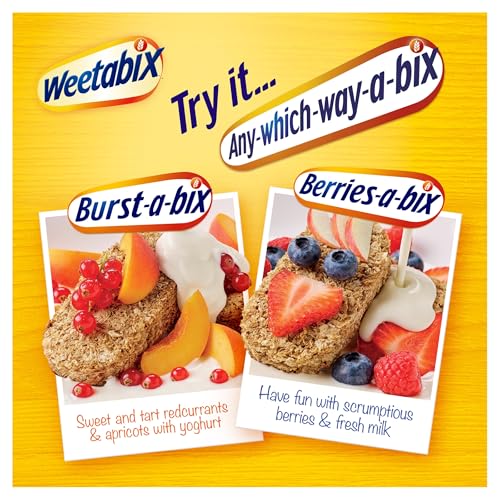 Weetabix Original Pack of 96 x 1 Biscuit (18g) – 100 percent Wholegrain & High Fibre – Source of Iron & Vitamin B1 – UK’s No.1 Breakfast Cereal