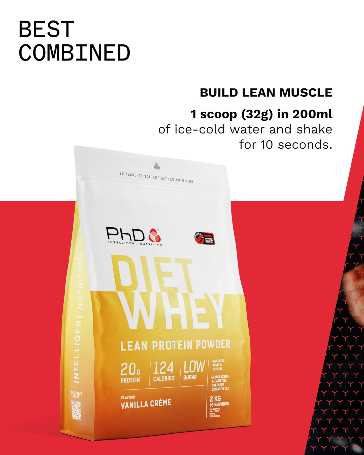 PhD Nutrition Diet Whey High Protein Lean Matrix, Whey Protein Powder, High Protein